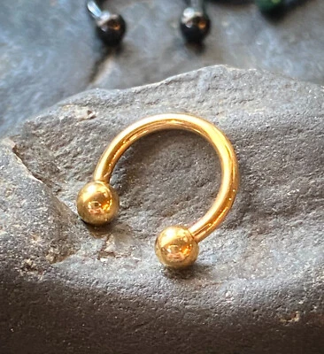 1шт титана подкова круглая штанга перегородки спирали уха хряща брови кольцо - Изображение 1 из 4