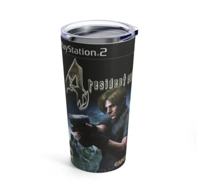 Resident Evil 4 tumbler cup stainless steel 20 oz PlayStation 2 - Image 1 of 3