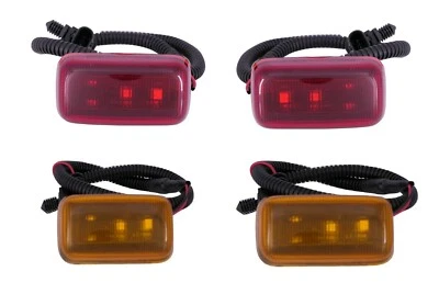CHEVY SILVERADO DUALLY SIERRA 2500 3500 HD 2015-2022 REAR SIDE MARKER LIGHTS 4PC - Image 1 of 3
