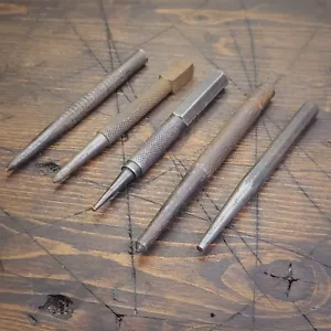 Menge 5 Vintage rustikale Stanzen - Nagel / Mitte - keine Herstellerspuren - Bild 1 von 10