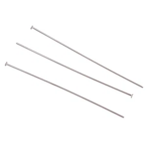 50 x Headpins Stainless Steel 50mm - Non Tarnish - Picture 1 of 2