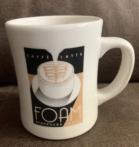 Starbucks Barista Coffee Mug Cup Coffee 14oz Latte Foam 2002 Double Sided - Picture 1 of 4