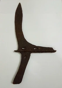 Chinese Old Iron Ge Spear Weapon Dagger-axe - Picture 1 of 9