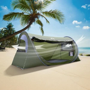 1 Person Instant Camping Tent Large Pop Up Family Tent for Outdoor Travel Hiking - Picture 1 of 9