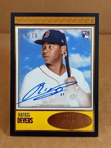 2018 Topps Brooklyn Collection Auto, Rafael Devers, 7/10 - Picture 1 of 2