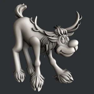 Modelos 3d STL para CNC, Artcam, Aspire, relieve Rudolph - Imagen 1 de 4