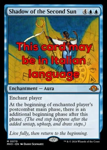MTG SHADOW OF THE SECOND SUN EXC - OMBRA DEL SECONDO SOLE 70 - MH3 - MAGIC - Picture 1 of 1