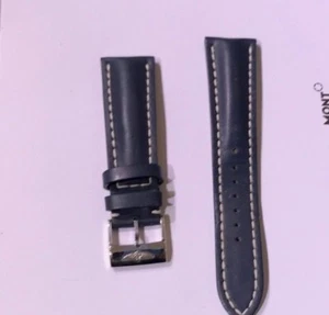 NEW Authentic Breitling BLUE CALF 24-20 -24MM with Tang Buckle (101X) - Picture 1 of 2