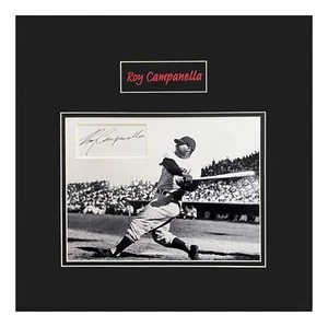 Roy Campanella Original Autograph Museum Framed Ready to Display - Picture 1 of 3