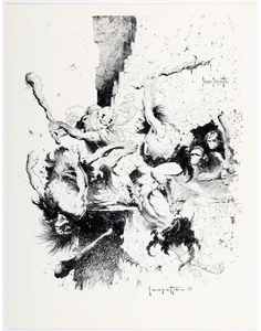 Frank Frazetta Weird Science-Fantasy #29 Hand Signed Autographed Print Art 1975 - Picture 1 of 1