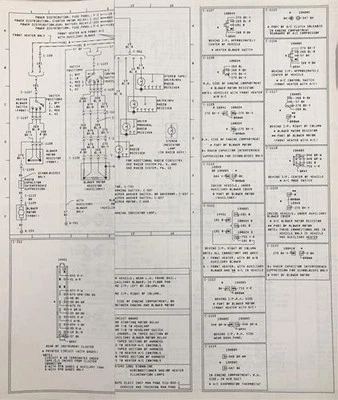 Ford Econoline 1981 furgoneta diagrama de cableado E100 E150 E250 E350 Club Wagon Chateau 81 Foto 1 de 3