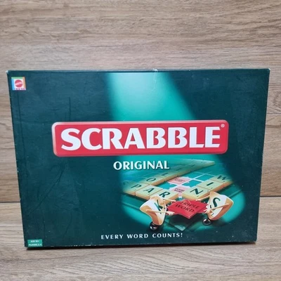 Original Mattel Scrabble Classic Family Board Game 2003 Vintage - 100% Complete - Image 1 of 4