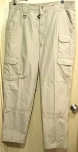 PROPPER Khaki Tactical Hose Herren 40/32 Doppelknie Gummibund Wandern Camp - Bild 1 von 5