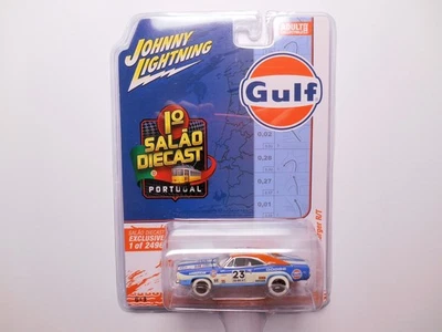 SALAO DIECAST EXCLUSIVE GULF 1969 DODGE CHARGER R/T JOHNNY WHITE LIGHTNING CHASE - Image 1 of 4