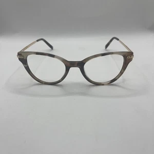 Warby Parker Fara W 2937 Sesame Tortoise Polished Gold Eyeglasses 50-20-140 Case - Picture 1 of 6