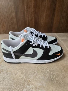 BRAND NEW DS (NO BOX) Nike Dunk Low Black Total Orange Mini Swoosh UK13 ✅️✅️✅️ - Picture 1 of 6
