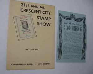 1963 Crescent City Stamp Show Program New Orleans + Stamp Collecting Hobby Info - Bild 1 von 8