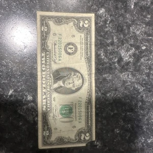 2 Dollar Bill 1995 Series F Rare - Picture 1 of 2