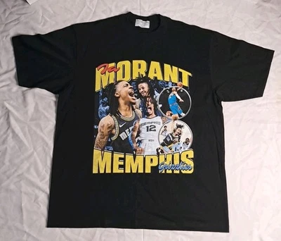 NBA Memphis Grizzlies Ja Morant 12 Echelon Mega Print T-Shirt Size 2XL - NWOT - Image 1 of 4