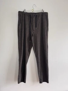 Pantaloni Todd Snyder in maglia twill con coulisse neri taglia L made in Portugal prezzo al pubblico consigliato $298 - Foto 1 di 7