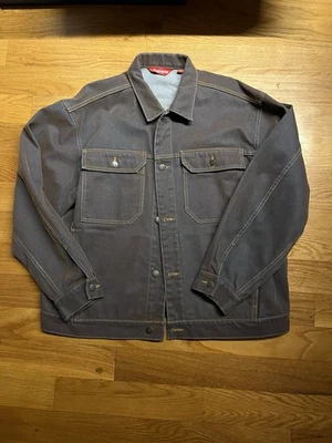 Chaqueta de camionero de mezclilla flocada Supreme-dorada-XL Foto 1 de 4