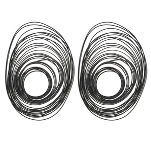 2 Packs cassette belts flat recorder belt tape machine rubber belts - Afbeelding 1 van 12