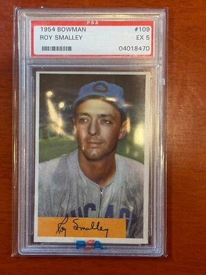 1954 Bowman - Roy Smalley #109 PSA 5 EX - Imagem 1 de 2