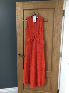 warehouse tulip frill dress