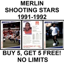 MERLIN SHOOTING STARS 1991-1992 (1 to 200) **PLEASE SELECT CARDS**