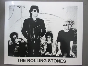 Rolling Stones black & white 8 X 10 glossy promo photo 4 members Keith Mick ! - Picture 1 of 1