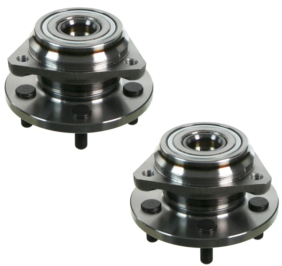 Juego de pares de 2 cojinetes de rueda delanteros Moog y kit de buje para Jeep Cherokee 1989 tracción trasera Foto 1 de 1