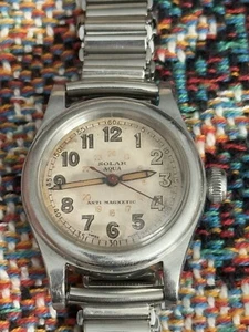 Vintage Rolex Oyster Solar Aqua WW2 Military Men’s Watch - Picture 1 of 7