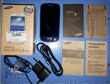 SAMSUNG Galaxy S3 mini GT I8200 Completo di alimentatore e cavo USB Funzionante