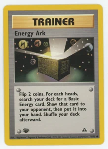 Tarjeta de Pokémon Energy Ark 75/75 1a edición común neo descubrimiento 2001 WOTC primera - Imagen 1 de 7