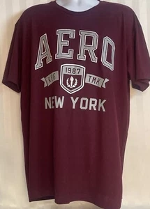 Aeropostale Shirt Men's 2X-Large Original Brand Maroon - Picture 1 of 7