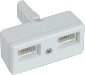 BT Telephone Phone Socket DOUBLE 2 way Adaptor Splitter Newlink - Zdjęcie 1 z 4
