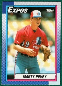 Marty Pevey - 1990 Topps #137 - Montreal Expos Baseball Card - Picture 1 of 2
