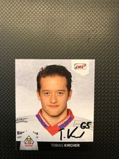 DEL 16/17 Tobias Kircher #069 sticker Bremerhaven / Riessersee *signed*
