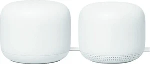 Google Nest Wifi - Router de malla (AC2200) y punto con asistente de Google, nieve - Imagen 1 de 5
