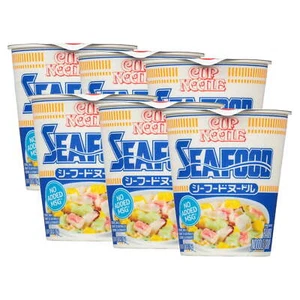 (6 pack) Nissin Foods Cup Noodle Ramen Noodle Soup Seafood, 2.7 oz Cup - Picture 1 of 12