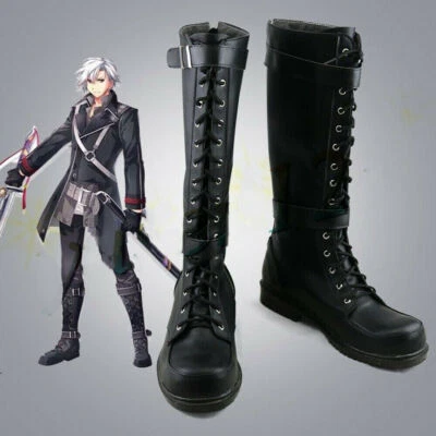 The Legend of Heroes Trails of Cold Steel Rean Schwarzer Zapatos Juegos con disfraces Hombres Bota/ Foto 1 de 4