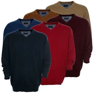 Tom Rusborg Pullover Uomo Brillante Cotone Maniche Lunghe - Picture 1 of 7