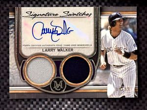 2023 Topps Museum Collection SWDRA-LW Larry Walker SIGNATURE DUAL RELIC AUTO /99