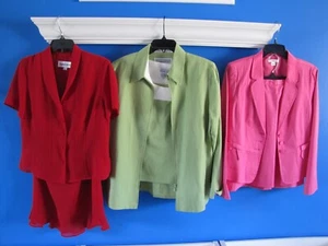 Lot 6pc Sz 12 12P 10 Red Pink Green Suit Sets CATO Jessica Howard Danny & Nicole - Picture 1 of 10