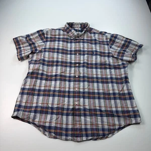 Camisa Ralph Lauren Abotonada Para Hombres 2XL XXL Tejida a Cuadros Algodón Sangrado Madras - Imagen 1 de 7