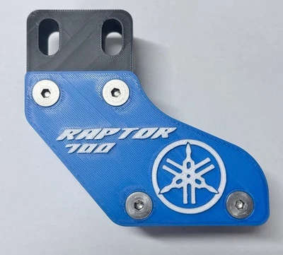 YAMAHA RAPTOR 700 SWINGARM CHAIN GUIDE REAR SLIDER BLUE BLACK SPACERS NEW COLOR! - Image 1 of 4