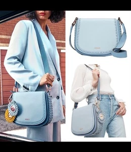 💜💜💜 Mimco Rare Optimist Still Blue Saddle Bag Brand New + Dust Bag - Bild 1 von 6
