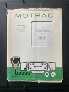 Motrac Mobile FM Two-way Radio Instruction Manual 1969 - Picture 1 of 11