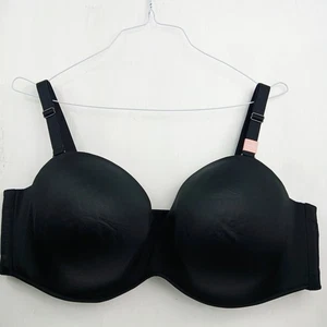 Sujetador negro para mujer Lane Bryant 46DD Smooth Boost sin tirantes con aros múltiples vías - Imagen 1 de 11