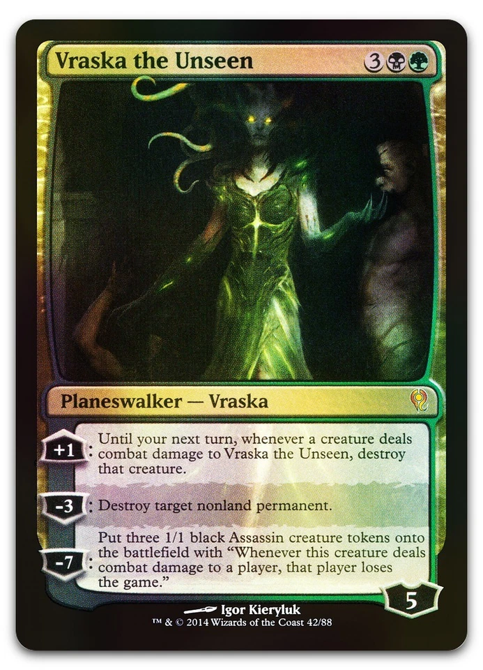 Vraska the Unseen #42 (Foil) (LP) Jace vs Vraska DDM Magic MTG - Image 1 of 1